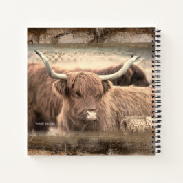 Rusty Scottish Highlander Notebook Diário