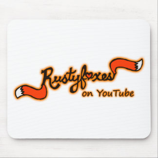 Rustyfoxes na cor Mousepad customizável de Youtube