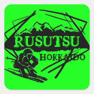 Rusutsu Hokkaido Japão — etiquetas de logotipo ver