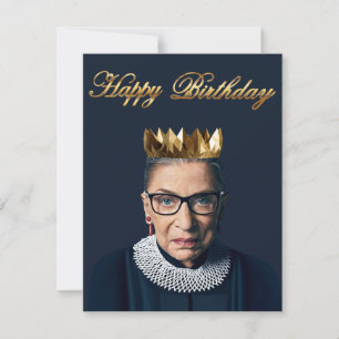 Ruth Bader Ginsburg com Dourada Coroa