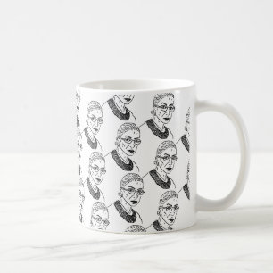 Ruth Bader Ginsburg que repete a caneca de Ruth