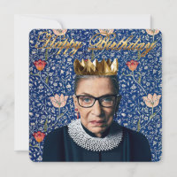 Ruth Ginsburg com a tapeçaria da Medway