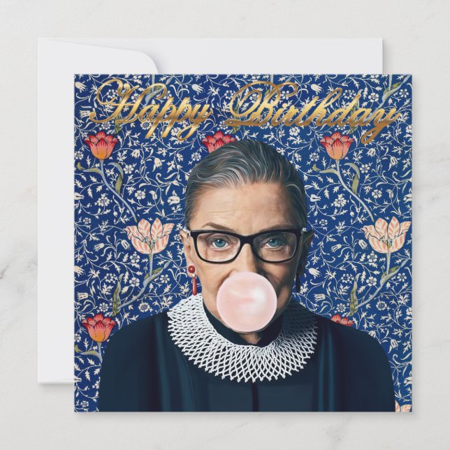 Ruth Ginsburg - Goma Rosa - Tapeçaria (Frente)