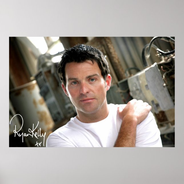 Ryan Kelly Music - Poster - Branco simples T "Assi (Frente)