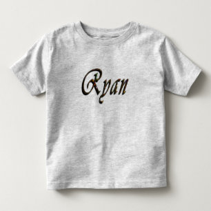 Ryan, Nome, Logotipo, Toddlers Cinza T-shirt