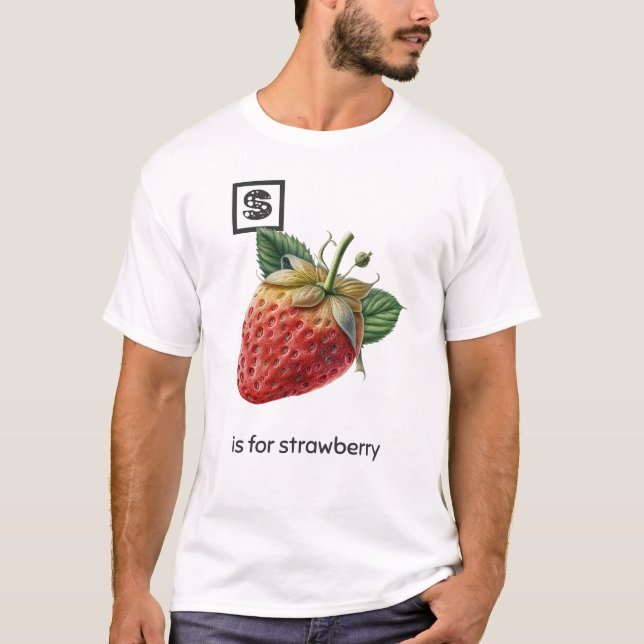S é para Strawberry T-Shirt (Frente)