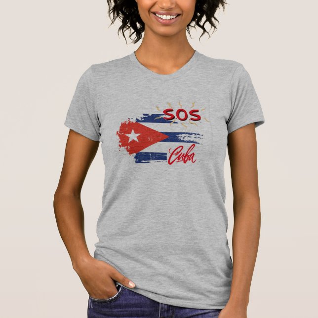 S.O.S. CUBA T-Shirt (Frente)