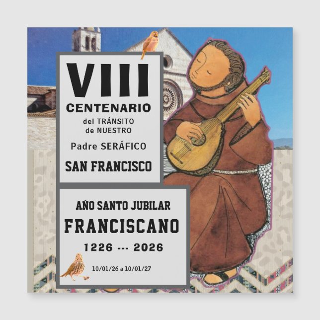 Sa  Francisco de Assisi Glossy Poster (Frente)