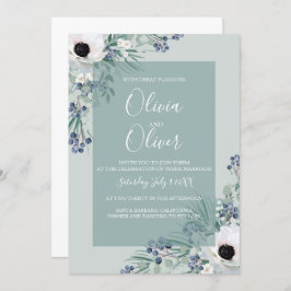 Sábado branco de convite de casamento