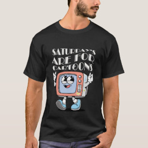 Sábado é para caricaturas T-Shirt Unisex de 90 ano