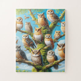 Sabedoria da Quebra-cabeça da Woods Owl