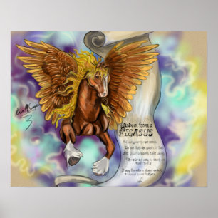 Sabedoria de Pegasus, poster impressão