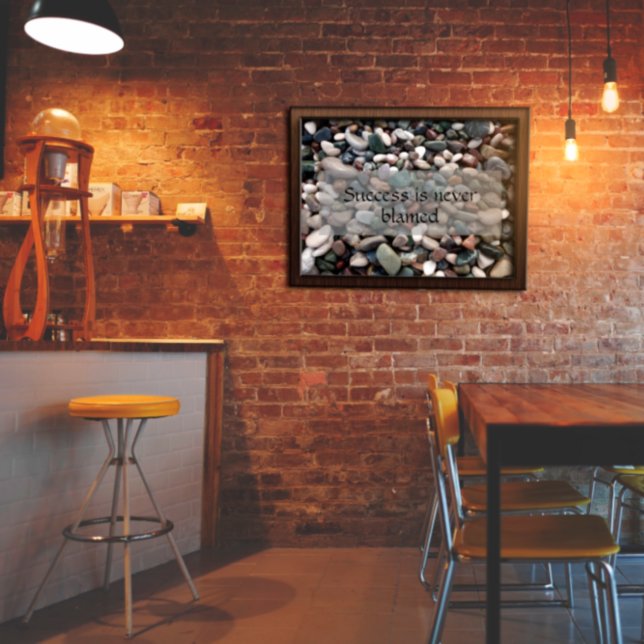 Sabedoria de sucesso dizendo poster de foto (Criador carregado)