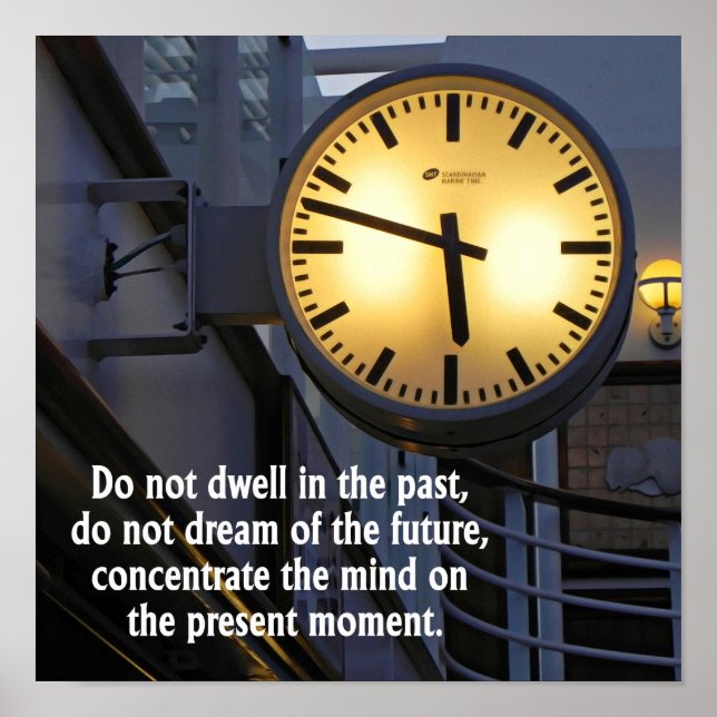 Sabedoria do Tempo Pensando em poster (Frente)