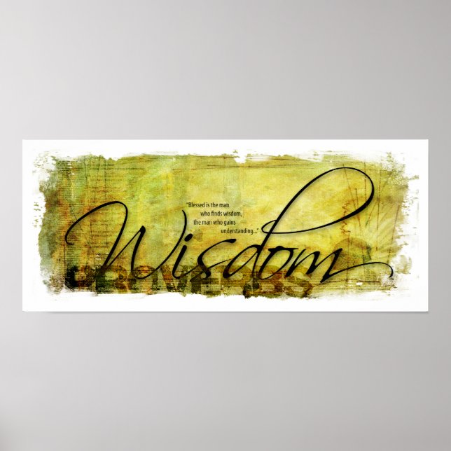 Sabedoria dos Provérbios Poster (Frente)