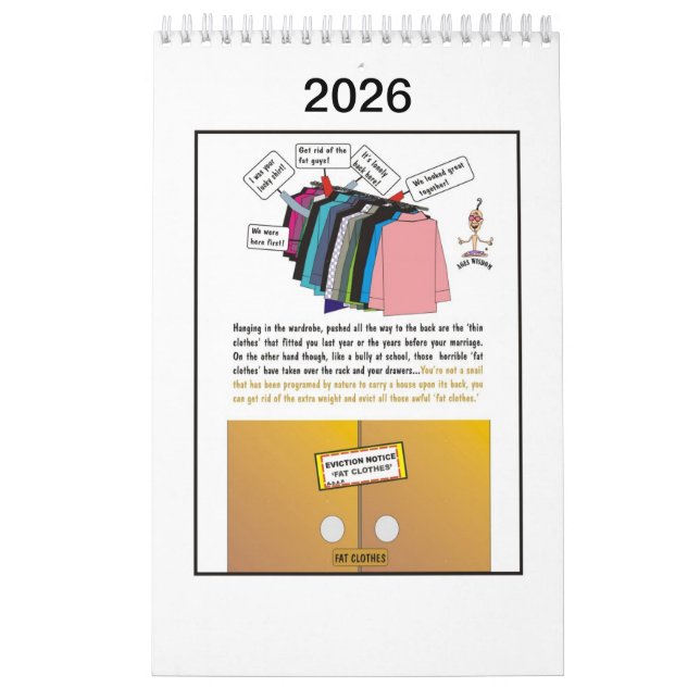 Sabedoria um caminho cômico para um calendário de  (Capa)