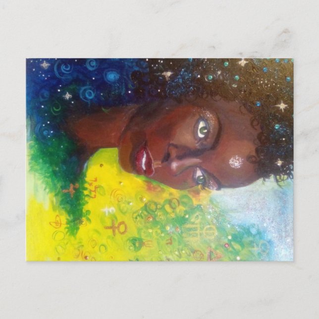 Sábio das Estrelas - Cartão Postal Saraswati (Frente)