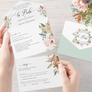 Sábio Espanhol, Tons Terrestres Tear Casamento Flo
