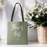 Sábio Verde Sábado Bag Tote<br><div class="desc">Flower Girl Sage Green Tote Bag para Casamento,  Festa de Brida,  Chá de panela,  Festa de solteira. Veja mais produtos com este design na coleção abaixo.</div>
