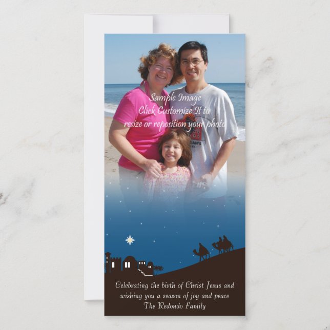 Sábios Buscam Cartão de Natal Para Ele (Frente)