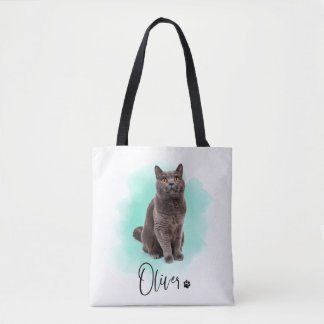 Saca de Tote de Arte de Gato Fofo – Presente para 