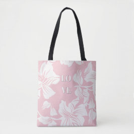 Saca Tote Botânica de Amor Minimalista Moderna