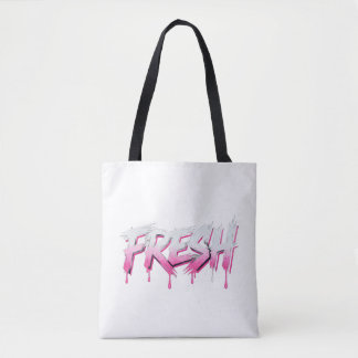 Saca Tote Grafite de Tinta Rosa Fresca Pingando