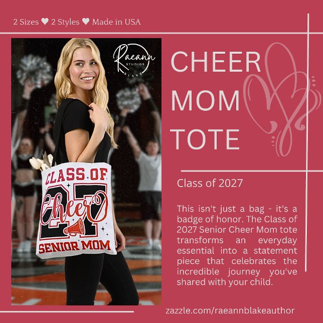 Saca Tote Mãe de Cheerleader Sênior da Turma de 20 (Criador carregado)
