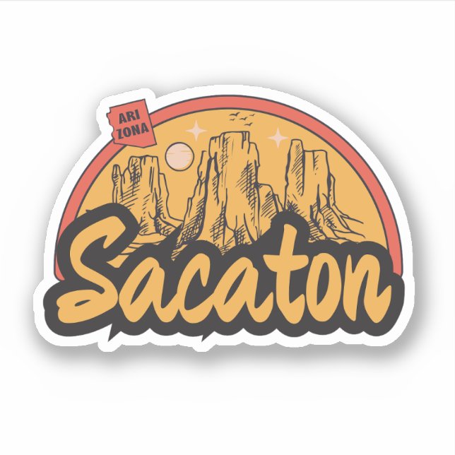Sacaton, Arizona  Adesivo (Frente)