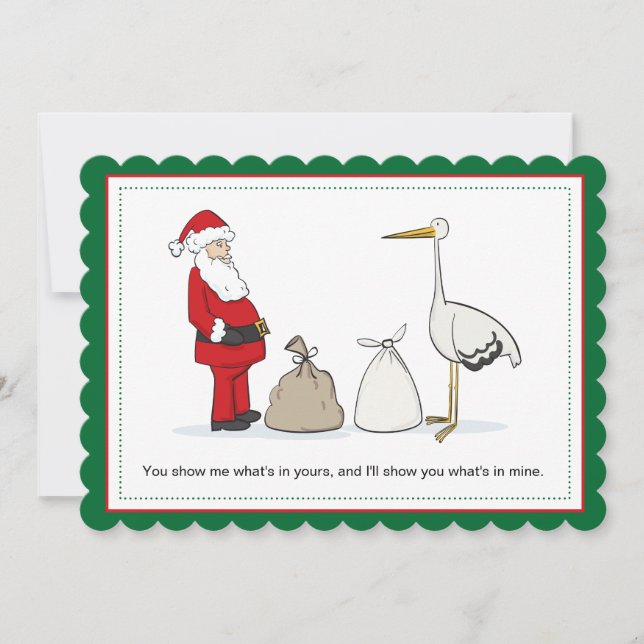 Sacks Gravidez Sacks de Anúncio de Natal (Frente)