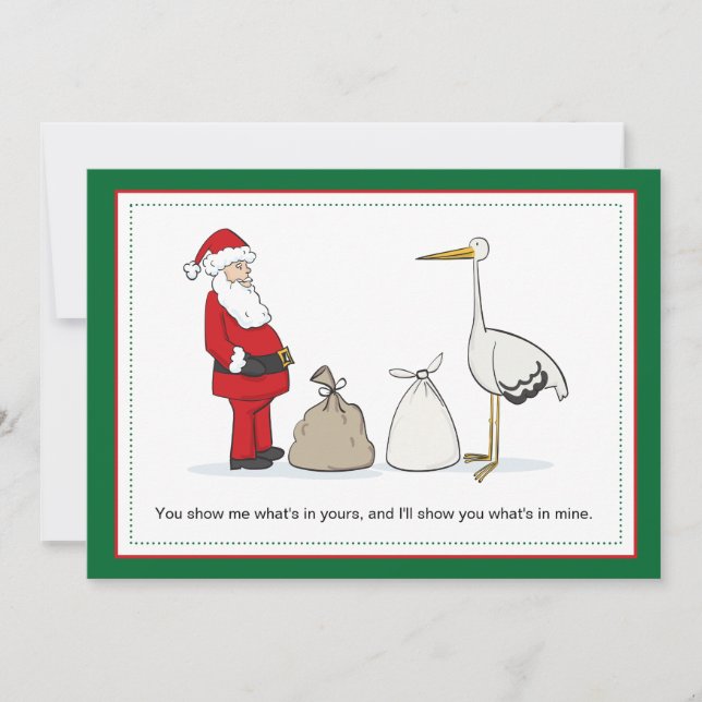 Sacks Gravidez Sacks de Anúncio de Natal (Frente)