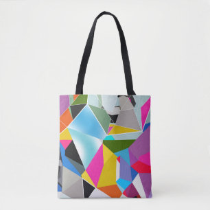 Saco colorido de tote para mulheres, Saco multicol