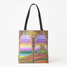 Saco de Arte Castelo Italiano no Mar Tote