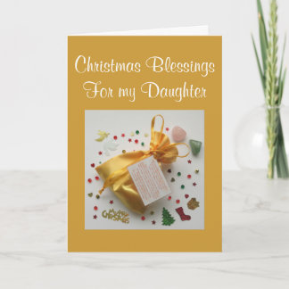 Saco de Bênçãos de Natal para Cartão de Natal Filh