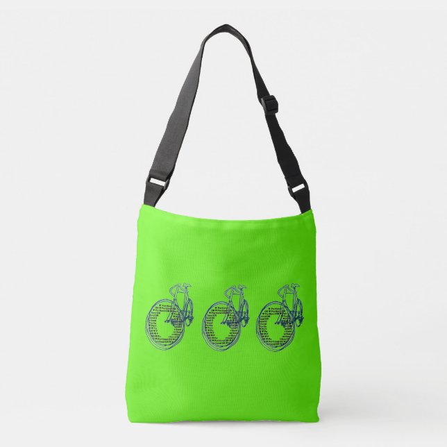 Saco de Compras Reutilizável Tote Amor Bicicleta P (Frente)