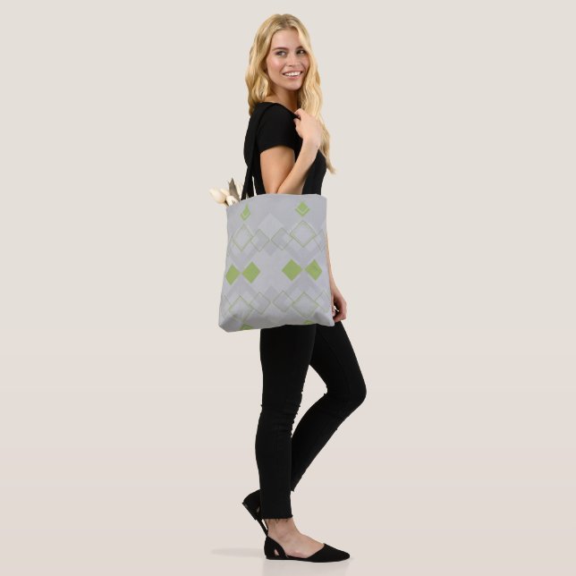 saco de compras verde Tote (No(a) Modelo)