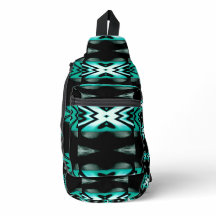 Saco de Design Negro e Aqua Sudoeste