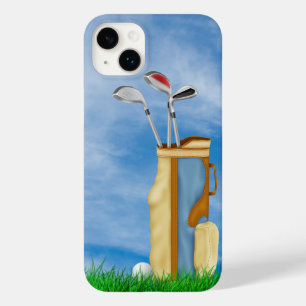 Saco de Golfe e Bola de Grama