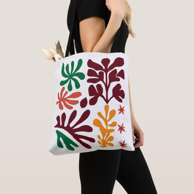 Saco de Jardim Moderno – Tote Botânico Inspirado e (Close Up)