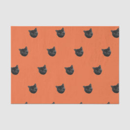 Saco de presente de papel de gato preto das bruxas