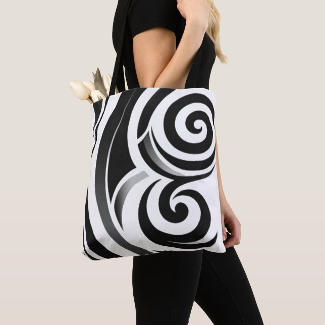 Saco de Tote abstrato tribal (Close Up)