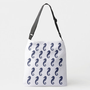 Saco de Tote (ao) - Cavalos do Mar em Azul