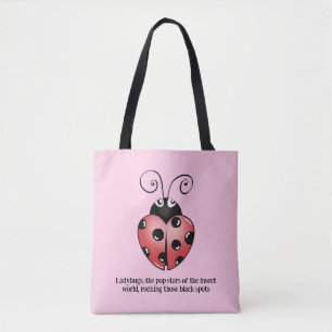 Saco de Tote Burst Ladybug vibrante - Infuse seu e