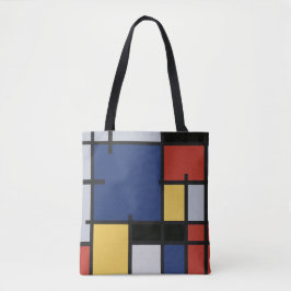 Saco de Tote da Caixa de Mondrian - Estilo dourado