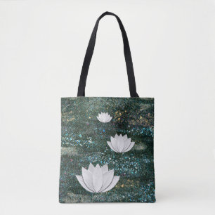 Saco de Tote da Galáxia do Flor Lotus