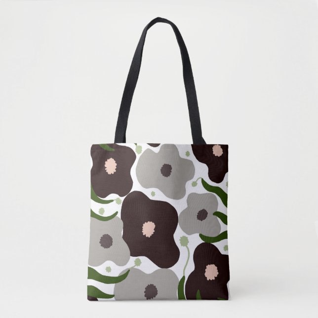 Saco de Tote das Flores Chic (Frente)
