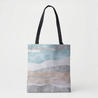 Saco de Tote de Aquarela Moderna com Abstrato com 