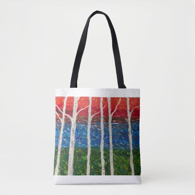 Saco de Tote de Birch no outono (Frente)