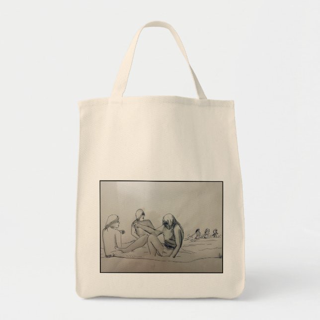 saco de tote de bolsa de praia (Frente)