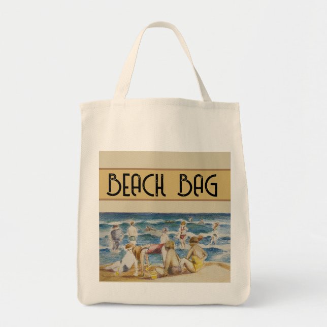 saco de tote de bolsa de praia (Frente)